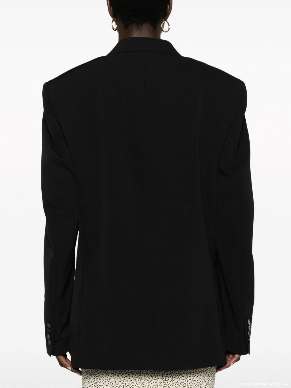 Cheap double-breasted Stella blazer McCartney stretch-wool Women 0722